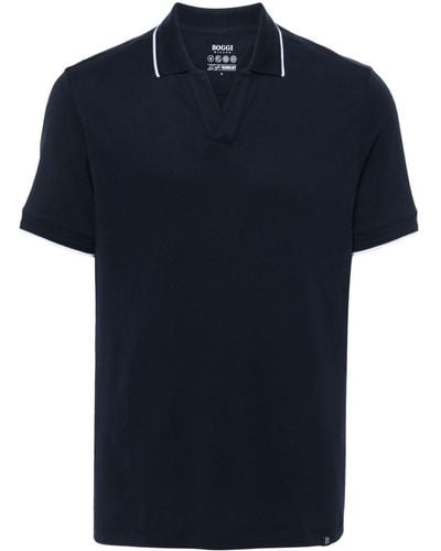 BOGGI Piqué Polo Shirt - Blue