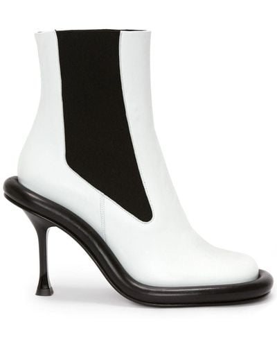 JW Anderson Chelsea Bumber-tube Leather Boots - Black