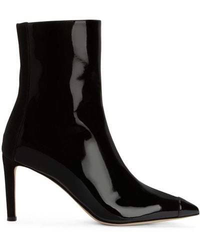 Giuseppe Zanotti Mirea 85mm Leather Ankle Boots - Black