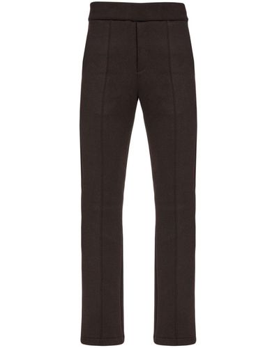 Ferragamo Elasticated-waist Slim-cut Trousers - Black