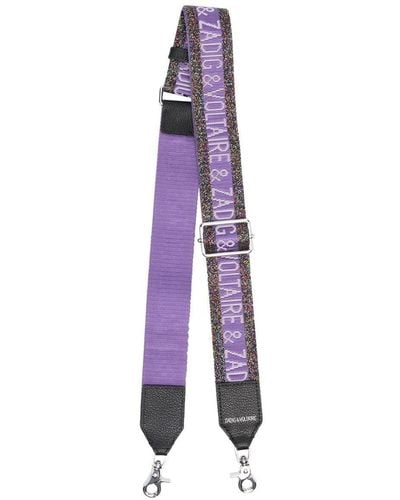 Zadig & Voltaire Logo-jacquard Shoulder Strap - Purple