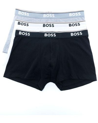 BOSS Shorts mit Logo-Bund - Blau