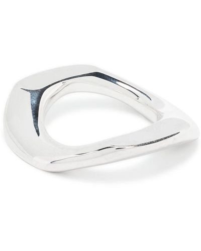 Annelise Michelson L'anneau Déchaînée Sterling Silver Ring - White