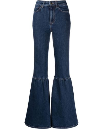 Maje High-rise Flared Jeans - Blue