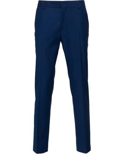 Daniele Alessandrini Mid-rise Tailored Pants - Blue