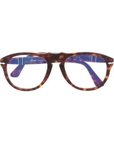 Persol Pilotenbrille in Schildpattoptik - Blau