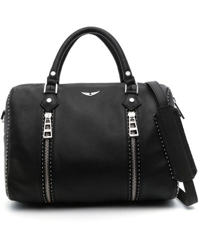 Zadig & Voltaire Borsa tote con placca logo - Nero