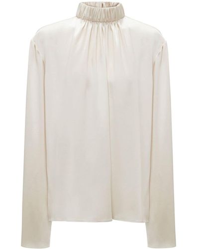 JW Anderson Blusa a collo alto - Bianco