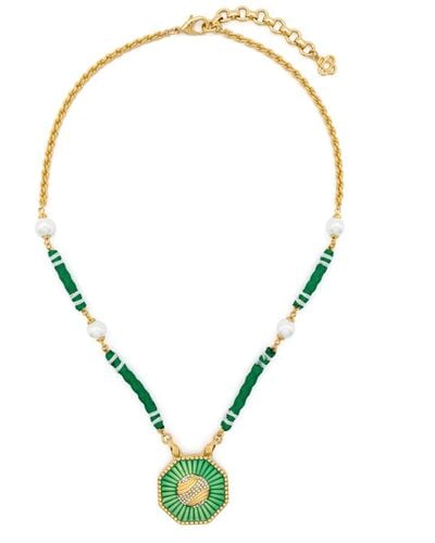 Casablancabrand Tennis-pendant Chain Necklace - Metallic