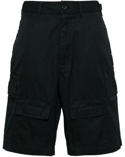 A Bathing Ape Logo-embossed Cargo Shorts - Black