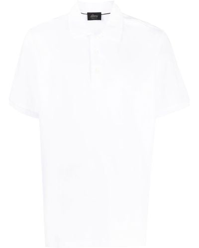 Brioni Klassisches Poloshirt - Weiß