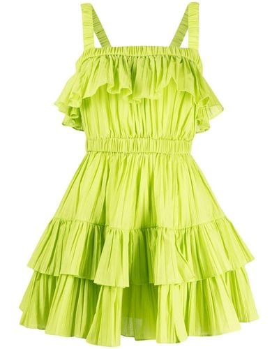Acler Mini-jurk Met Ruches - Geel