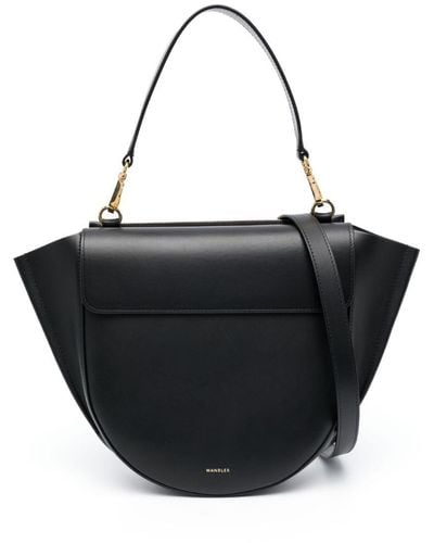 Wandler Borsa tote Hortensia media in pelle - Nero