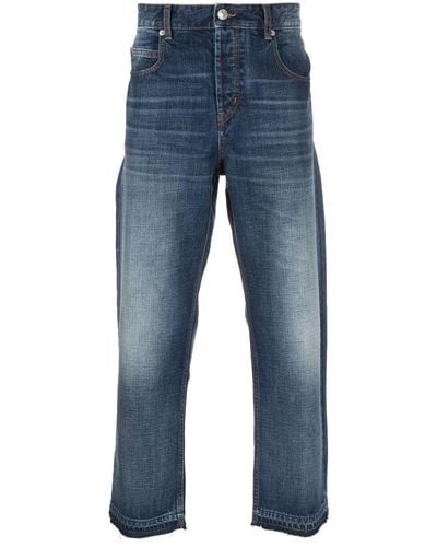 Isabel Marant Straight-leg Cropped Jeans - Blue