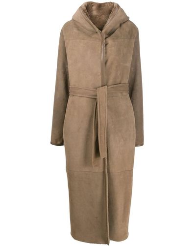 Liska Belted Coat - Natural