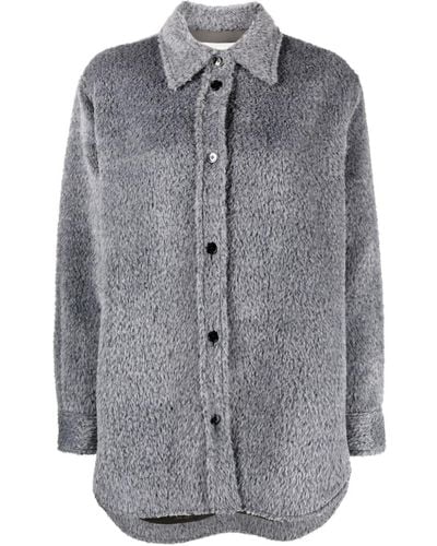 Isabel Marant Celiane Button-up Shirt Jacket - Gray