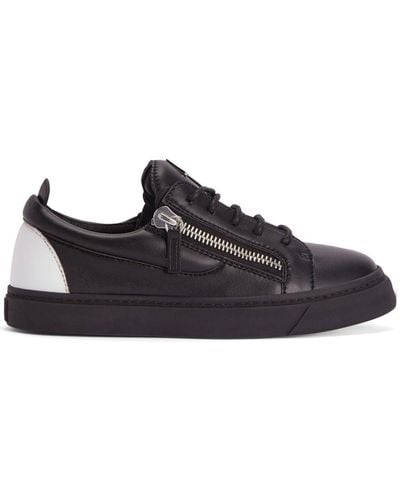 Giuseppe Zanotti Nicki Contrast-panel Sneakers - Black