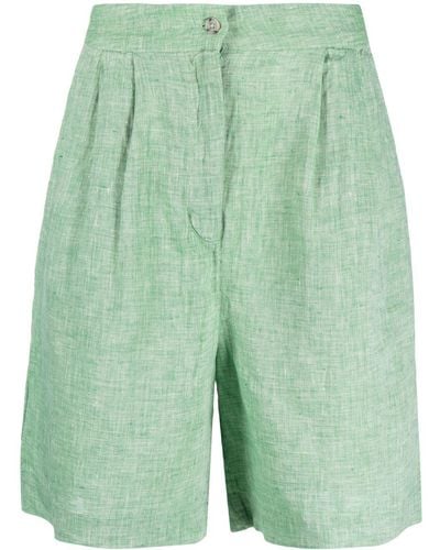 Tommy Hilfiger Linen Bermuda Shorts - Green