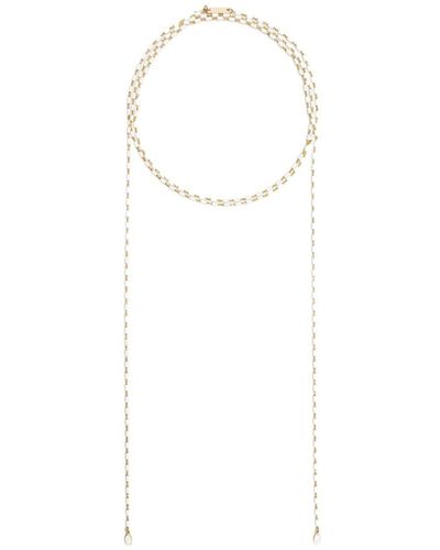 Isabel Marant Collar de cadena con diseño drapeado - Blanco