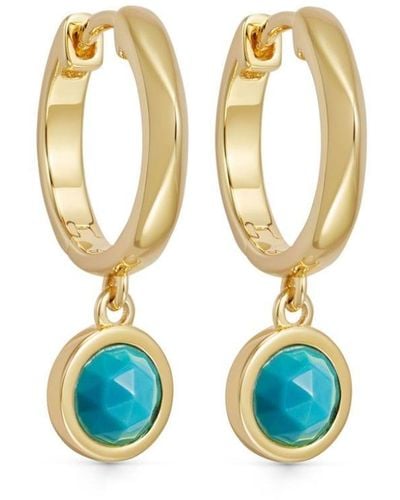 Astley Clarke Faceted Drop Earrings - Blue