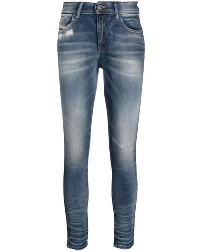 DIESEL Jeans skinny Slandy 2017 - Blu