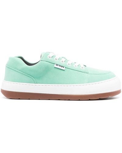 Sunnei Dreamy Low-top Suede Trainers - Green