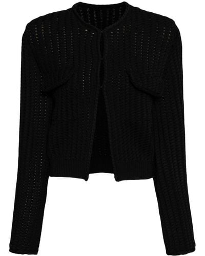 JNBY Cropped Knitted Cardigan - Black