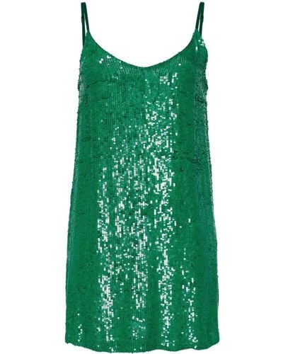 P.A.R.O.S.H. Sequin-embellished Minidress - Green