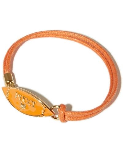 Emilio Pucci Ng Armband mit Logo-Schild - Orange