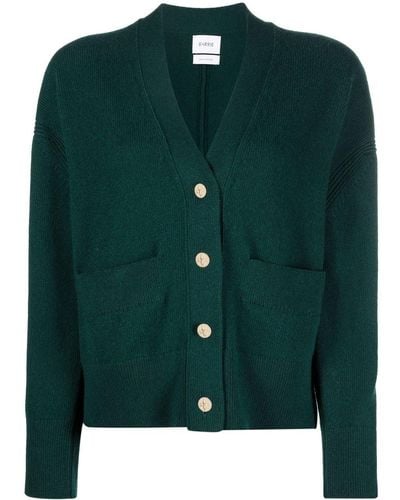 Barrie V-neck Cashmere Cardigan - Green