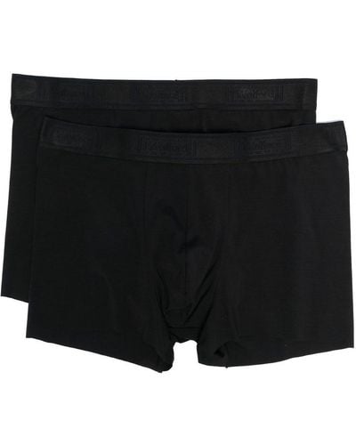 Wolford Logo-waistband Boxers Set Of 2 - Black
