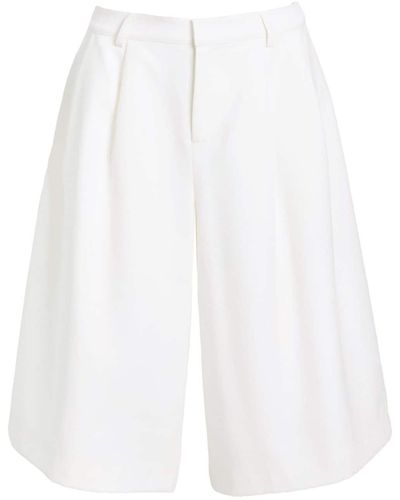 retroféte Tailored Knee-length Shorts - White