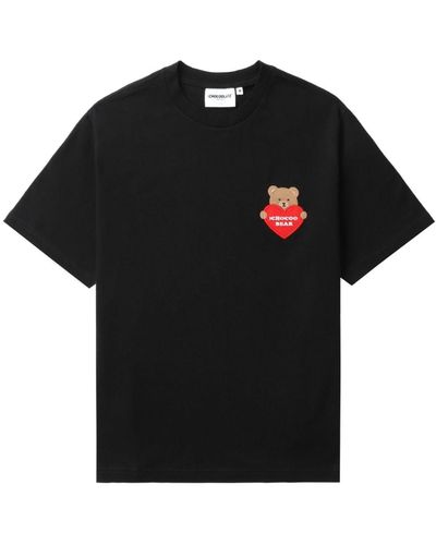 Chocoolate T-shirt à détail appliqué - Noir