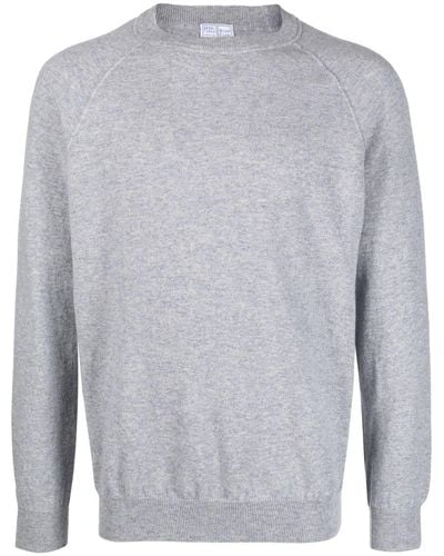 Fedeli Round-neck Cashmere Jumper - Grey