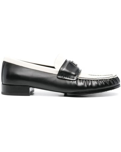 Givenchy 4g-motif Leather Loafers - Black