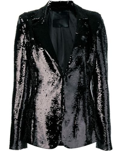 Philipp Plein Sequin Embellished Blazer - Black
