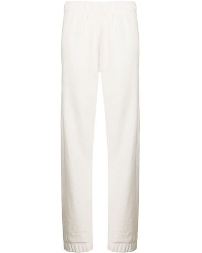 Ganni Pantaloni sportivi con vita elasticizzata - Bianco