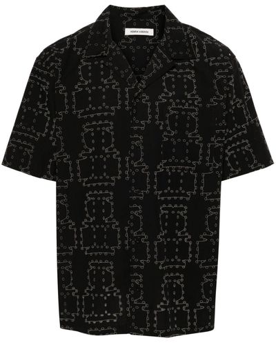 Henrik Vibskov Transfer Organic-cotton Shirt - Black