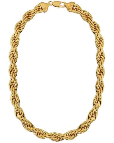 Anine Bing Rope Chain-link Necklace - Metallic