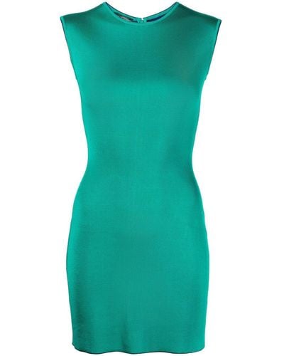 Hervé L. Leroux Sleeveless Mini Dress - Green