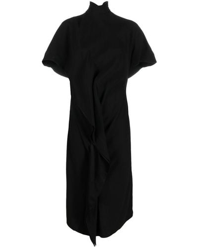 Colville ラッフルディテール ドレス - ブラック