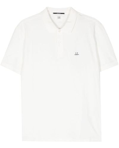 C.P. Company Piqué Poloshirt - Wit