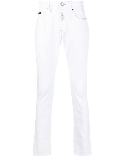 Philipp Plein Hexagon Skinny-Jeans - Weiß