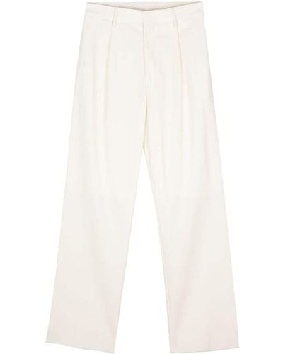 Lardini Wide-leg Tailored Trousers - White