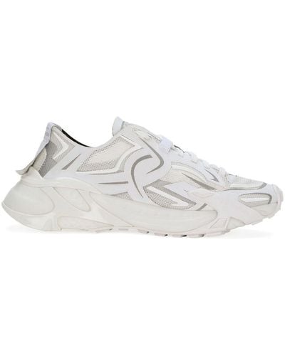 Dolce & Gabbana Sneakers mit Kontrasteinsätzen - Weiß