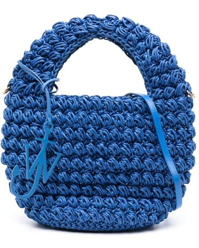 JW Anderson Handtasche im Korb-Design - Blau