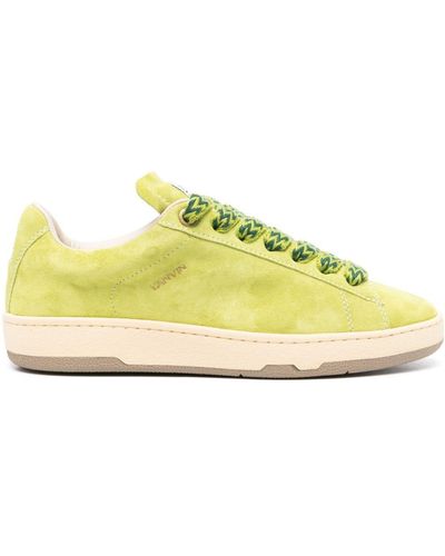 Lanvin Curb Lite Sneakers aus Wildleder - Gelb