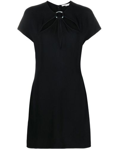 Stella McCartney Mini-jurk Met Korte Mouwen - Zwart