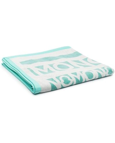 Moncler Logo-jacquard Beach Towel - Green