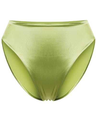 Form and Fold The 90s Rise Bikini Bottoms - Green